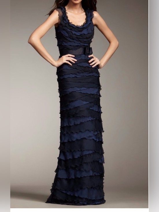Tadashi Shoji Dresses & Skirts - Tadashi Shoji Tiered Ruffle Gown Size 8